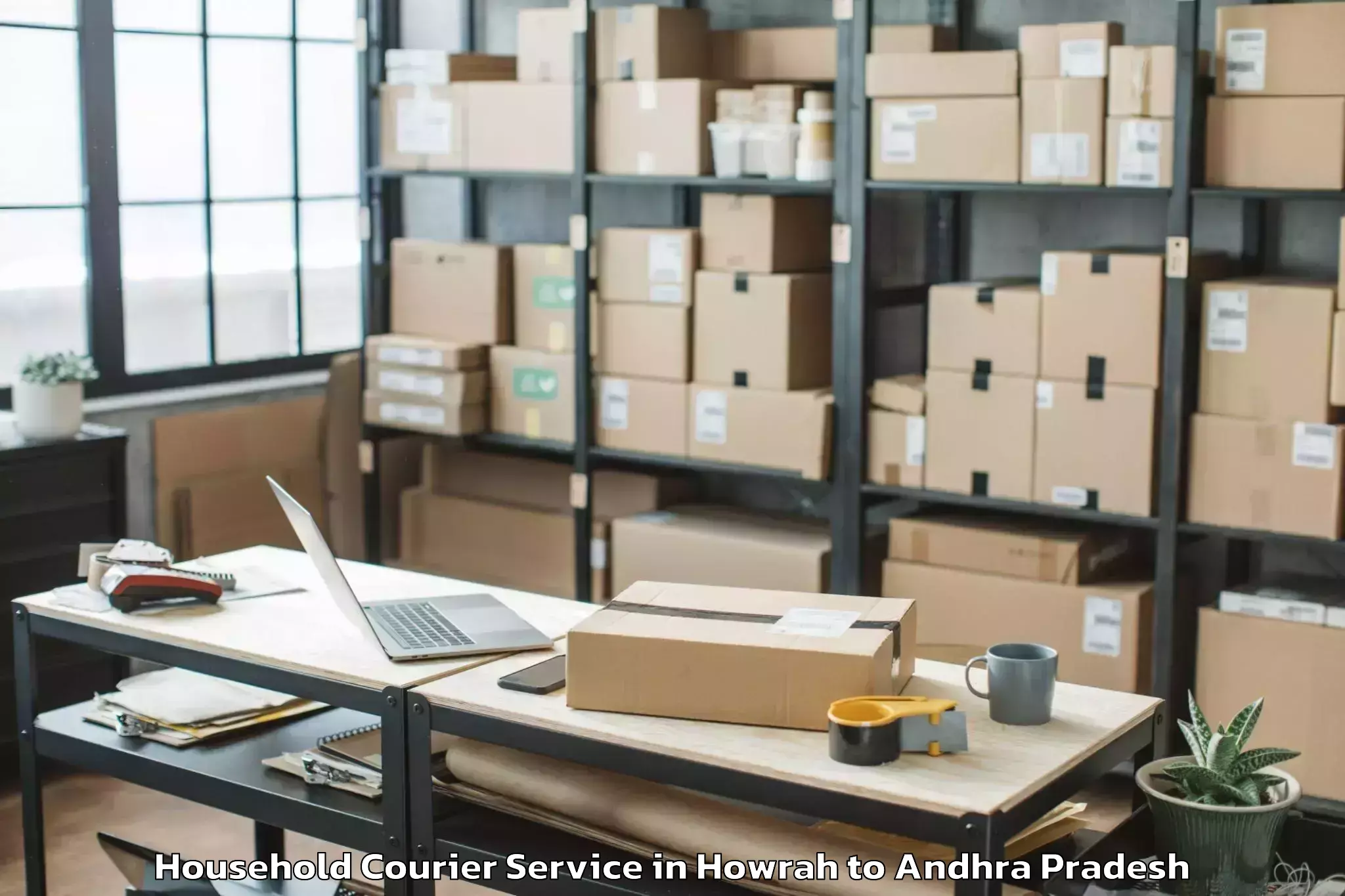 Book Howrah to Mandasa Household Courier